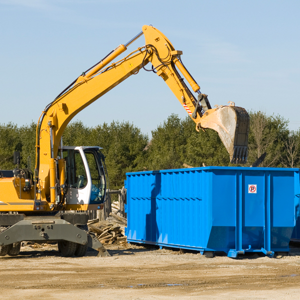 how many times can i have a residential dumpster rental emptied in Paradox NY